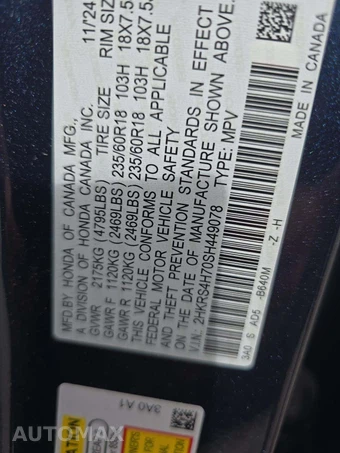 2025 Honda CR-V EX-L - miniatura 2
