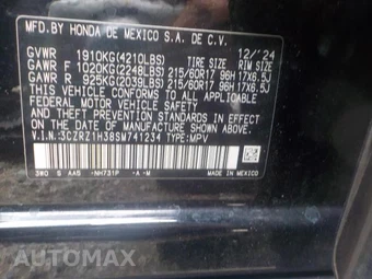 2025 Honda HR-V LX - miniatura 9