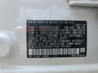 2025 Honda HR-V LX - miniatura 17