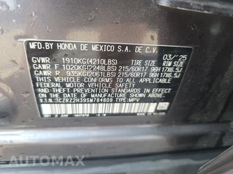 2025 Honda HR-V LX - miniatura 14