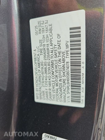 2025 Honda Odyssey EX-L 118.1" WB - miniatura 15