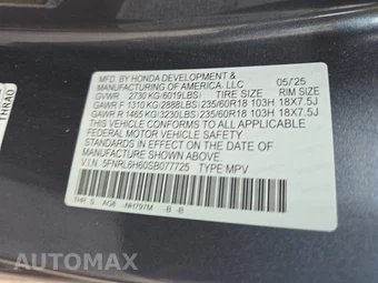2025 Honda Odyssey EX-L 118.1" WB - miniatura 15