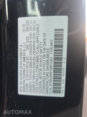 2025 Honda Odyssey EX-L 118.1" WB - miniatura 15