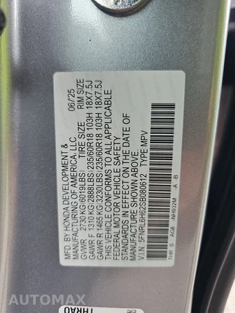 2025 Honda Odyssey EX-L 118.1" WB - miniatura 15