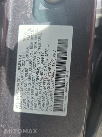 2025 Honda Odyssey EX-L 118.1" WB - miniatura 15