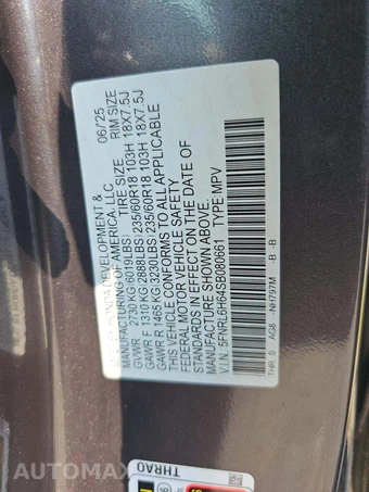 2025 Honda Odyssey EX-L 118.1" WB - miniatura 5