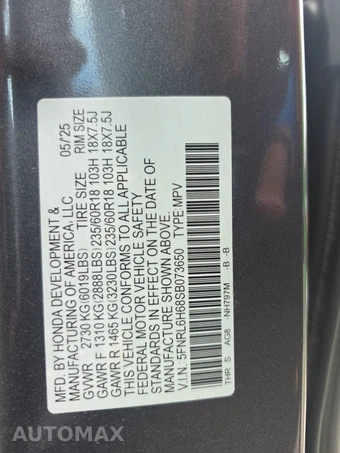 2025 Honda Odyssey EX-L 118.1" WB - miniatura 15