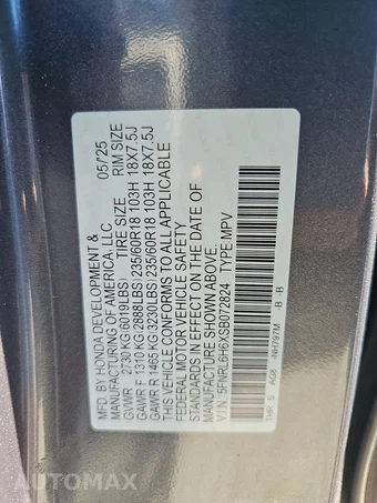 2025 Honda Odyssey EX-L 118.1" WB - miniatura 13