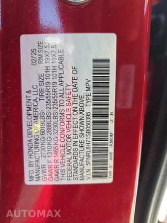 2025 Honda Odyssey Sport L 118.1" WB - miniatura 15