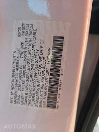 2025 Honda Odyssey Sport L 118.1" WB - miniatura 15