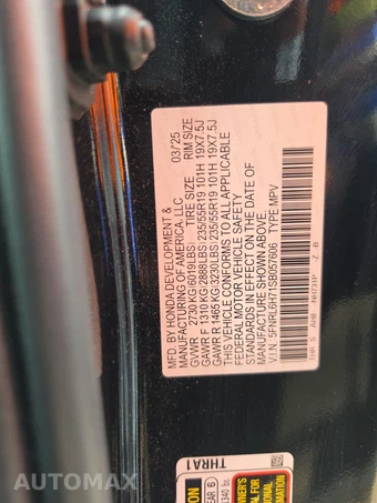 2025 Honda Odyssey Sport L 118.1" WB - miniatura 15