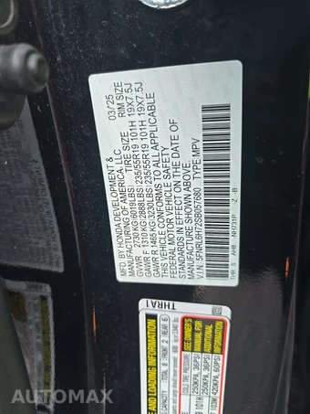2025 Honda Odyssey Sport L 118.1" WB - miniatura 15