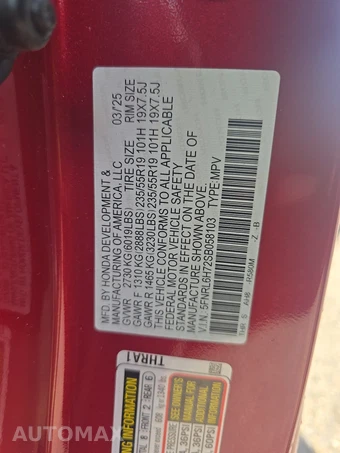 2025 Honda Odyssey Sport L 118.1" WB - miniatura 15