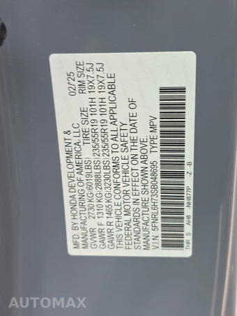 2025 Honda Odyssey Sport L 118.1" WB - miniatura 15