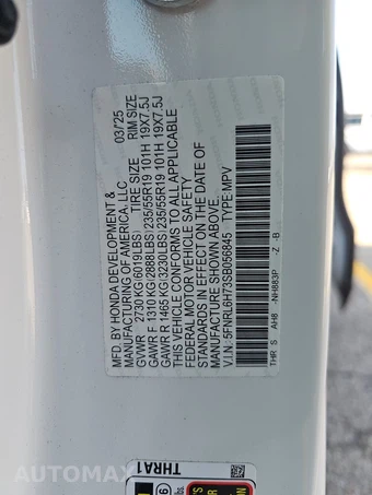 2025 Honda Odyssey Sport L 118.1" WB - miniatura 15
