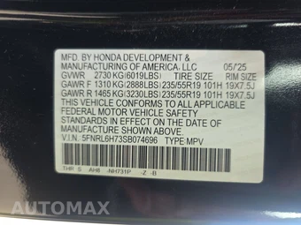 2025 Honda Odyssey Sport L 118.1" WB - miniatura 15