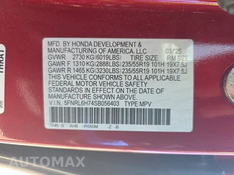 2025 Honda Odyssey Sport L 118.1" WB - miniatura 15