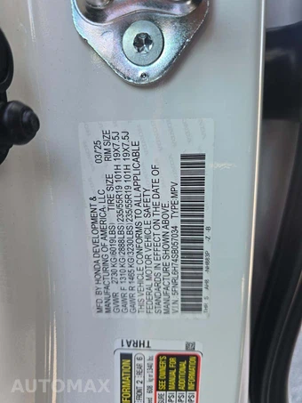 2025 Honda Odyssey Sport L 118.1" WB - miniatura 2