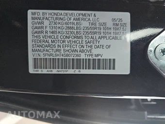 2025 Honda Odyssey Sport L 118.1" WB - miniatura 15