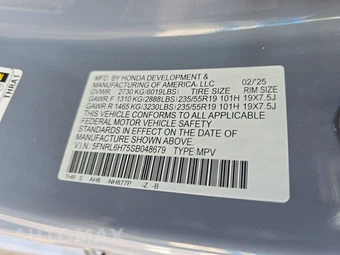 2025 Honda Odyssey Sport L 118.1" WB - miniatura 15
