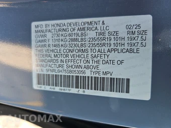 2025 Honda Odyssey Sport L 118.1" WB - miniatura 15