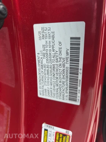 2025 Honda Odyssey Sport L 118.1" WB - miniatura 15