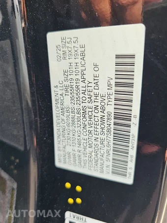 2025 Honda Odyssey Sport L 118.1" WB - miniatura 15