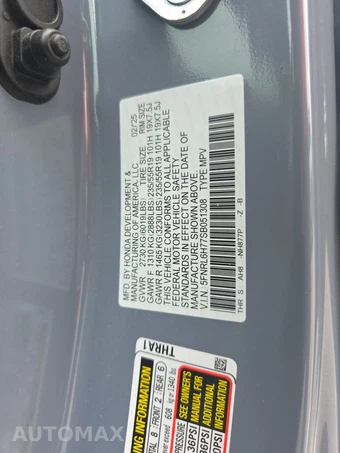2025 Honda Odyssey Sport L 118.1" WB - miniatura 15