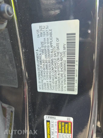 2025 Honda Odyssey Sport L 118.1" WB - miniatura 15