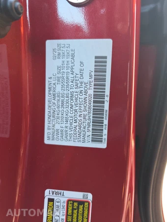 2025 Honda Odyssey Sport L 118.1" WB - miniatura 15