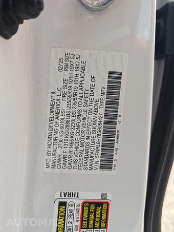 2025 Honda Odyssey Sport L 118.1" WB - miniatura 15