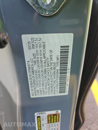 2025 Honda Odyssey Sport L 118.1" WB - miniatura 15