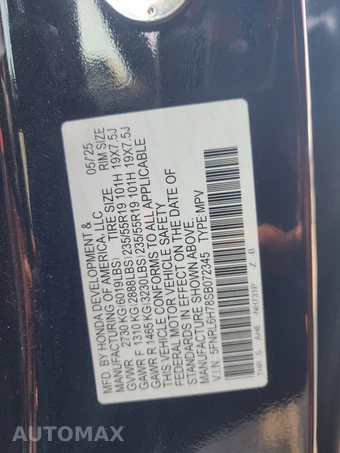 2025 Honda Odyssey Sport L 118.1" WB - miniatura 15