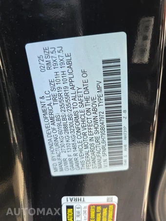 2025 Honda Odyssey Sport L 118.1" WB - miniatura 15