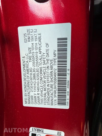 2025 Honda Odyssey Sport L 118.1" WB - miniatura 13