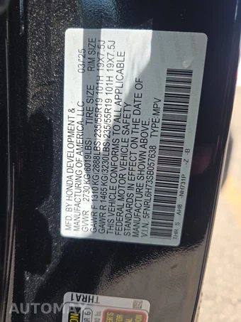 2025 Honda Odyssey Sport-L - miniatura 15