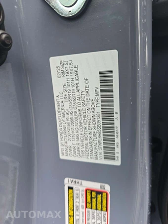 2025 Honda Odyssey Touring 118.1" WB - miniatura 5