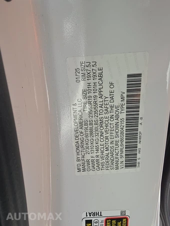 2025 Honda Odyssey Touring 118.1" WB - miniatura 15