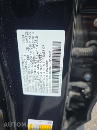 2025 Honda Pilot Black Edition - miniatura 2