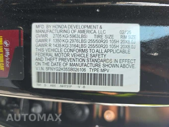 2025 Honda Pilot Sport - miniatura 5