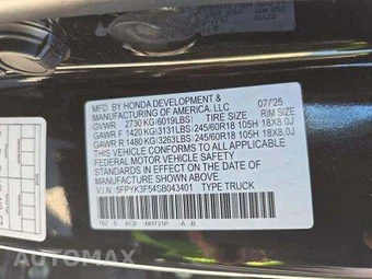 2025 Honda Ridgeline RTL Crew Cab Medium Bed - miniatura 6