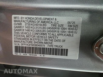 2025 Honda Ridgeline RTL Crew Cab Medium Bed - miniatura 23