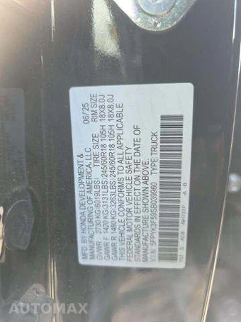 2025 Honda Ridgeline RTL Crew Cab Medium Bed - miniatura 5