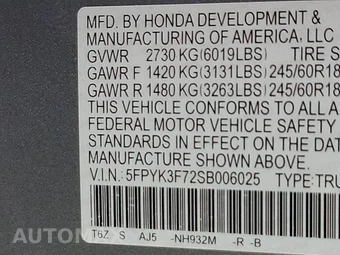 2025 Honda Ridgeline TrailSport+ Crew Cab Medium Bed - miniatura 15