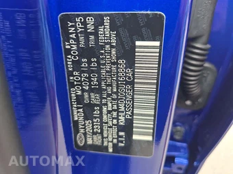 2025 Hyundai Elantra Hybrid SEL Sport - miniatura 5