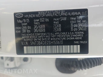 2025 Hyundai Santa Cruz SEL Crew Cab Short Bed - miniatura 14
