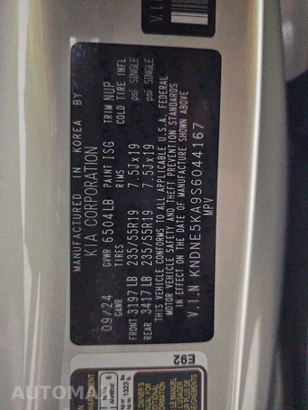 2025 Kia Carnival Hybrid MPV SX 121.7" WB - miniatura 15
