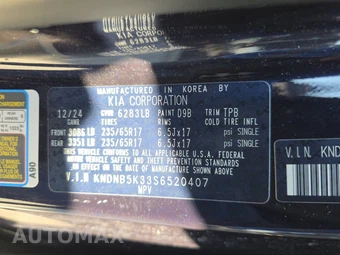 2025 Kia Carnival MPV LXS 121.7" WB - miniatura 15