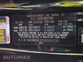 2025 Kia Carnival MPV LXS 121.7" WB - miniatura 15