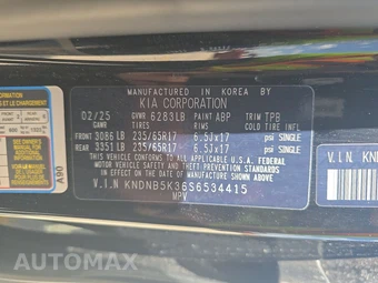2025 Kia Carnival MPV LXS 121.7" WB - miniatura 15